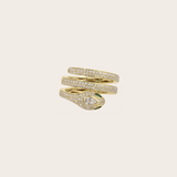 Anita Ko Pave Diamond Snake Coil Pinky Ring