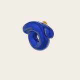 Bea Bongiasca SS Glossy Blue Enamel Tarallo Pin