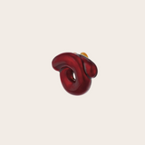 Bea Bongiasca Burgundy Enamel Tarallo Pin