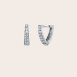 Anita Ko Triangle Shaped 2 Row Diamond Huggies PAIR