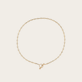 Azlee Small Motif Double Link Pave Toggle Chain