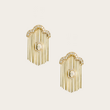 Joanna Dahdah YG Merveilles Oh Crown Earrings 0.77ct 18k