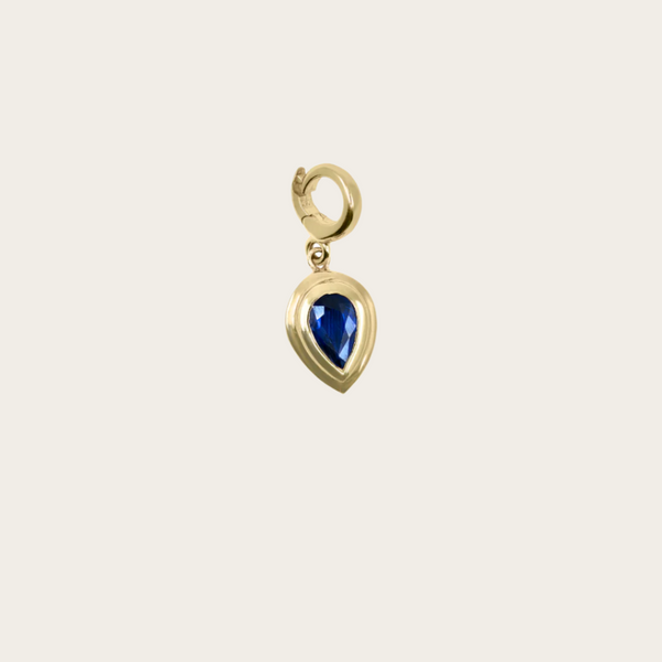 Zoe Chicco Blue Sapphire Pear Cut Charm