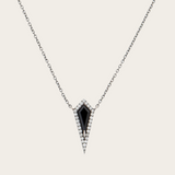 Eva Fehren Black  Ezzat Pendant with White Diamonds