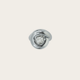Bea Bongiasca Tarallo Ring with Brilliant Cut White Salt and Pepper Diamond
