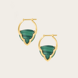 Joanna Dahdah Small Merveilles Arcade Malachite Hoops