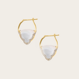 Joanna Dahdah YG Small Merveilles Arcade Mother of Pearl Hoops with Diamonds 0.37ct 18k