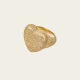 Carolina Bucci Cuore Ring Florentine Finish