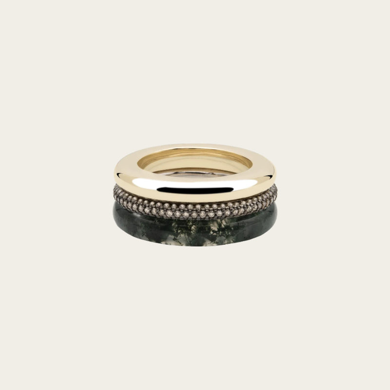 By Pariah Aurea Stack Set of 3 Rings
