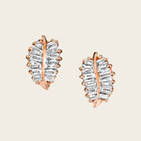 Anita Ko Small Palm Leaf Diamond Stud