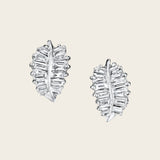 Anita Ko Small Palm Leaf Diamond Stud
