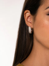 Carolina Bucci Small Flat Hoop Earrings Florentine Finish