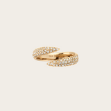 Eva Fehren RG Pale Champagne Diamonds Pave Wrap Claw Ring 0.6ct 18k