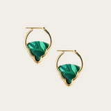 Joanna Dahdah Small Merveilles Arcade Malachite Hoops