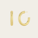 Zoe Chicco Medium Hollow Hoops