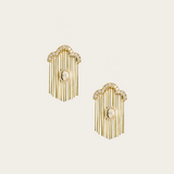 Joanna Dahdah YG Merveilles Oh Crown Earrings 0.77ct 18k