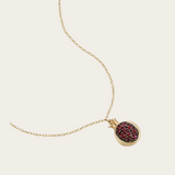 Joanna Dahdah YG Mini Pomegranate Necklace / 0.43ct ruby 18k