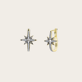 Venyx Black Rhodium Star Earrings