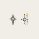 Venyx Black Rhodium Star Earrings