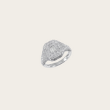 Shay Pave Diamond Pinky Ring with Baguette Center