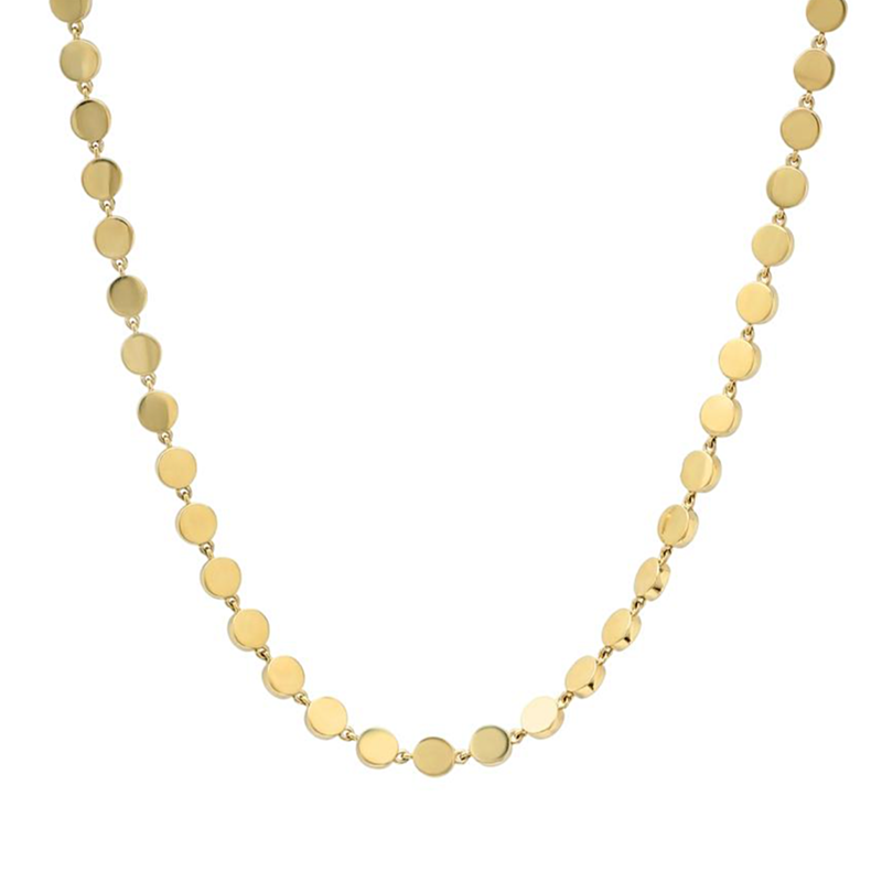 Jennifer Meyer YG Mini Circle Link Necklace 18k