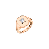Shay Essential Pinky Ring with Baguette Diamond 0.5ct 18k