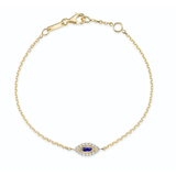 Anita Ko Blue Sapphire Evil Eye Bracelet
