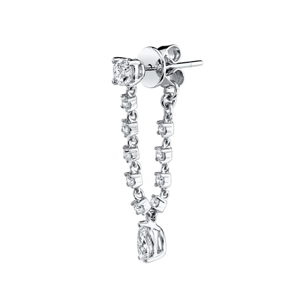 Anita Ko WG Olivia Diamond Earring / 0.46ct diamonds, 0.2ct pear 18k