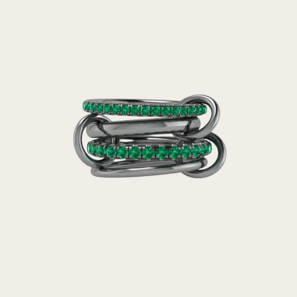 Spinelli Kilcollin POLARIS MAX EMERALD 4 linked rings