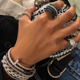 Shay Pave Black Diamonds Pinky Ring