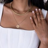 Anita Ko YG Plain Zoe Necklace 18k