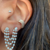 Anita Ko Bianca Double Loop Diamond Earring