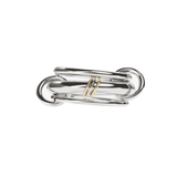 Spinelli Kilcollin SS+YG GEMINI 3 linked rings 18k