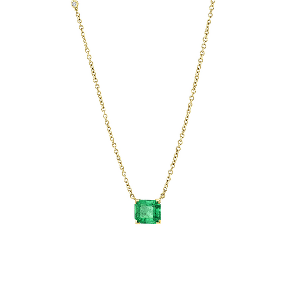 Shay Radiant Emerald Pendant Necklace