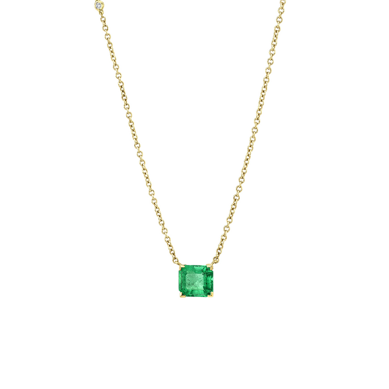 Shay Radiant Emerald Pendant Necklace