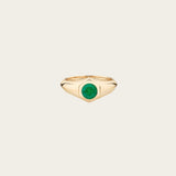 Lizzie Mandler One of a Kind Emerald Pinky Ring