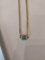 Venyx Muzo Emerald Cut Emerald Necklace