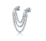 Anita Ko Bianca Double Pear Loop Diamond Earring / 0.48cts pear, 1.12cts round 18k
