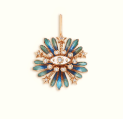 Marie Lichtenberg RG Blue Flower Earring SINGLE 0.17ct 18k