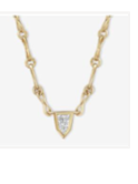Azlee YG Bullet Diamond Handmade Chain Necklace 0.34ct 18k