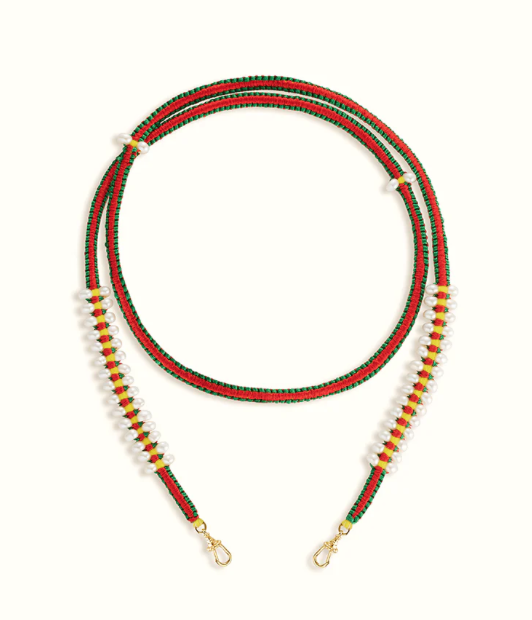 Marie Lichtenberg YG Rasta Ica Mauli Cord 73 cm (Demi-fine 14k)