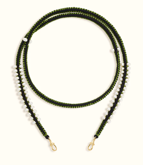 Marie Lichtenberg YG Green Ica Mauli Cord 73 cm (Demi-fine 14k)