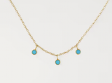 Jennifer Meyer 3 Turquoise Dangle Necklace
