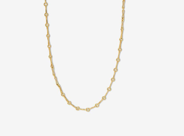 Azlee YG 32" Small Circle Link Handmade Chain 18k