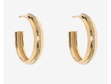 Azlee Staircase 3-Tier Diamond Hoops