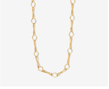 Azlee YG 16" Large Diamond Link Handmade Chain 18k