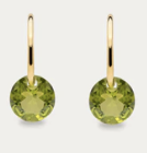 By Pariah Gem Hoops with Peridot