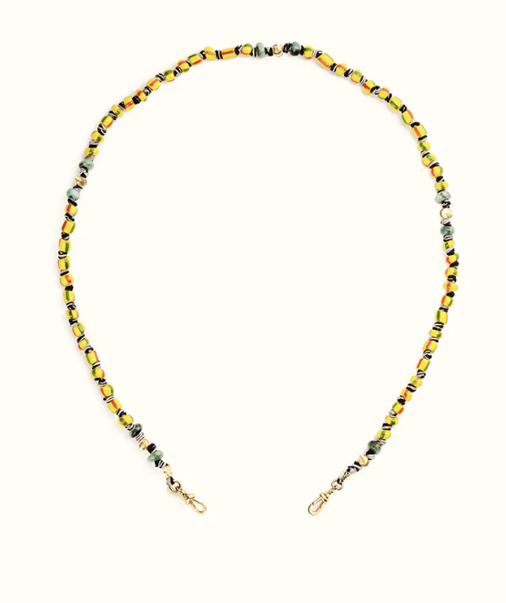 Marie Lichtenberg YG Rasta Mauli Ghana Beads 35cm (Demi-fine 9k)