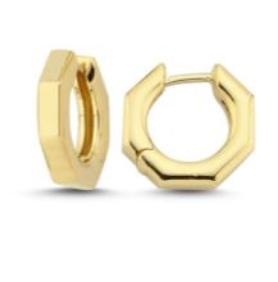Ascher Small Plain Bubble Hoops