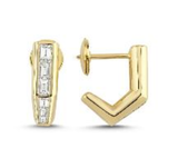 Ascher Diamond Baguette Bubble Callisto Earrings